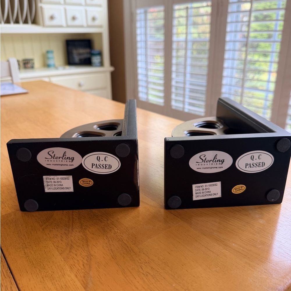 Film Reel Bookends- Gold & Black - Picture 4 of 4